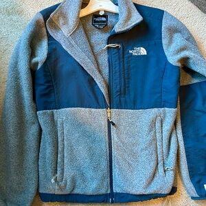 The North Face Kids Navy and Gray Puffer Jacket
